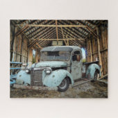  Blue Truck Rustic Barn Legpuzzel (Horizontaal)
