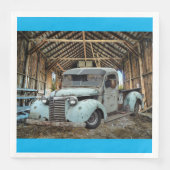 Blue Truck Rustic Barn Servet (Voorkant)