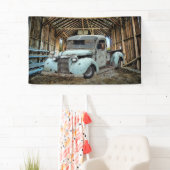 Blue Truck Rustic Barn Spandoek (Insitu)