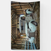 Blue Truck Rustic Barn Spandoek (Verticaal)