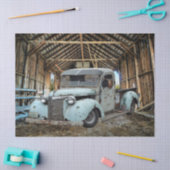  Blue Truck Rustic Barn Tissuepapier (Craft)
