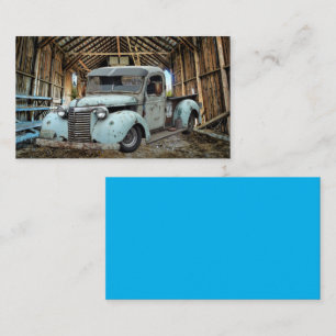 Blue Truck Rustic Barn Visitekaartje