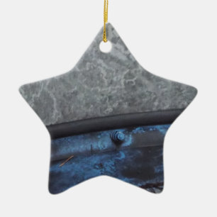 Blue Truck-schuif Keramisch Ornament