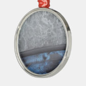 Blue Truck-schuif Metalen Ornament (Links)