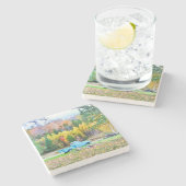  Blue Truck Stone Onderzetter (Zijkant)