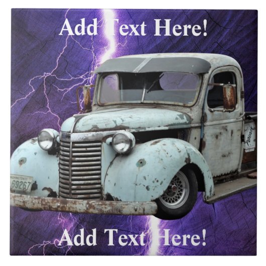  Blue Truck Tegeltje (Voorkant)