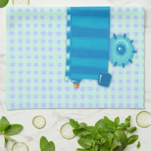 Blue Truck Theedoek (Gevouwen)