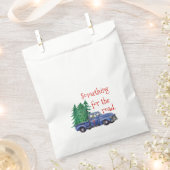 Blue Truck Thema Bewerkbare Leeftijd Tekst Bedankzakje (Geknipt)