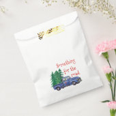 Blue Truck Thema Bewerkbare Leeftijd Tekst Bedankzakje (Gezegeld)