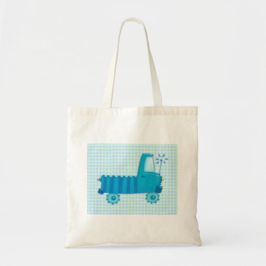Blue Truck Tote Bag (Voorkant)