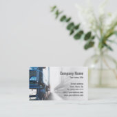Blue Truck - Transport & Logistiek Kaart Visitekaartje (Staand voorkant)