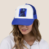 Blue Trucker Hat Horse die 's nachts rijdt Pet (In situ)