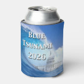 Blue Tsunami Election 2026 Blikjeskoeler (Blikje Voorkant)