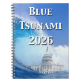 Blue Tsunami Election 2026 Notitieboek (Voorkant)