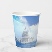 Blue Tsunami Election 2026 Papieren Bekers (Achterkant)