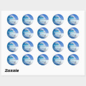 Blue Tsunami Election 2026 Ronde Sticker (Vel)