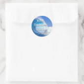 Blue Tsunami Election 2026 Ronde Sticker (Tas)