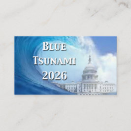 Blue Tsunami Election 2026 Visitekaartje