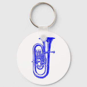 Blue Tuba Sleutelhanger