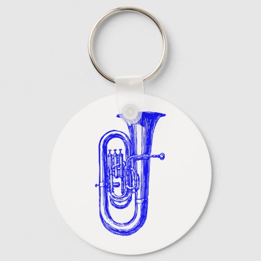 Blue Tuba Sleutelhanger (Voorkant)