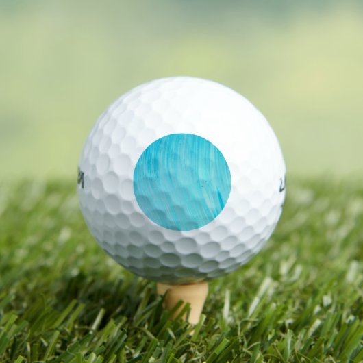 Blue Tube Wave Cool Teal Water Golfballen (Insitu Shirt)