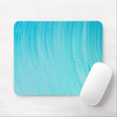 Blue Tube Wave Cool Teal Water Muismat (Met muis)