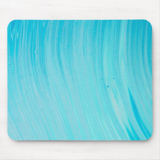 Blue Tube Wave Cool Teal Water Muismat (Voorkant)