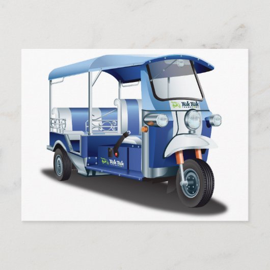BLUE TUK TUK BRIEFKAART (Voorkant)