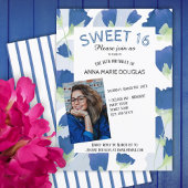 Blue Tulip Sweet 16 Kaart
