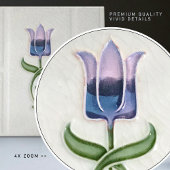 Blue Tulip Wall Decor Art Deco Gibbons Tegeltje