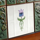 Blue Tulip Wall Decor Art Deco Gibbons Tegeltje
