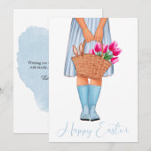 Blue Tulips Mode Girl Happy Paast (Voorkant / Achterkant)