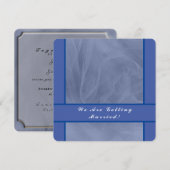 Blue Tulle Fabric - elke uitnodiging voor kleurhuw (Voorkant / Achterkant)