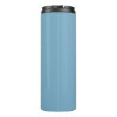 Blue Tumbler Gepersonaliseerde Grote Print Letters Thermosbeker (Achterkant)