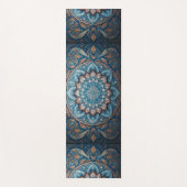 Blue Turkish Mandala Yogamat (Voorkant)