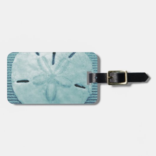 Blue Turq Sand Dollar Bagagelabel (Voorkant horizontaal)