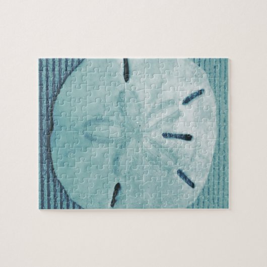Blue Turq Sand Dollar Legpuzzel (Horizontaal)