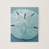 Blue Turq Sand Dollar Legpuzzel (Verticaal)