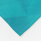 Blue, turquoise background with crystals, triangle fleece deken (Hoek)