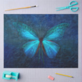 Blue Turquoise Butterfly-decoupage Tissuepapier (Craft)