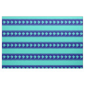 Blue Turquoise Coastal Angelfish Stripes Stof (Fat Quarter)