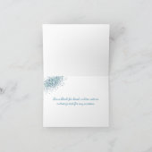 Blue Turquoise Gold Octopus Party Invitation Kaart (Binnen)