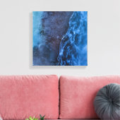 Blue Turquoise Ice Photo Art Canvas Afdruk (Insitu (Woonkamer))