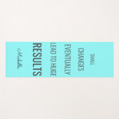Blue Turquoise Inspirerend Success Quote Yogamat (Voorkant (horizontaal))