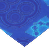 Blue Turquoise Mandala Flower Art Geometry Tafelkleed (Gekanteld)