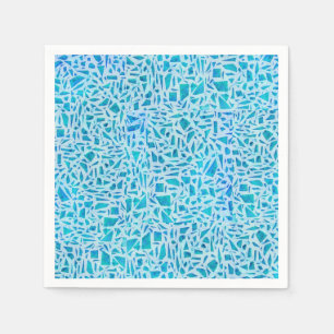 Blue Turquoise Mosaic Glass Tile Modern Chic Servet