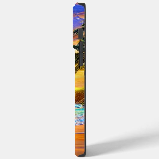 Blue Turquoise Ocean Sunset Case-Mate iPhone Case (Achterkant / Links)