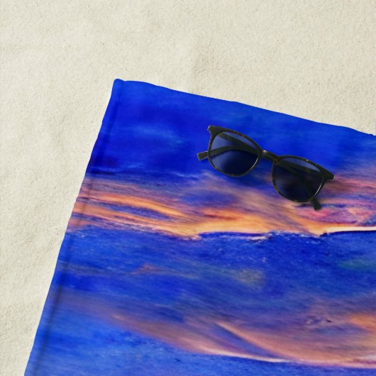 Blue Turquoise Ocean Sunset Strandlaken (In situ)