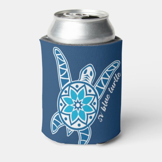 Blue Turtle Cruising Koelbox Blikjeskoeler (Blikje Achterkant)
