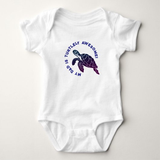 Blue Turtle DAD Romper (Voorkant)